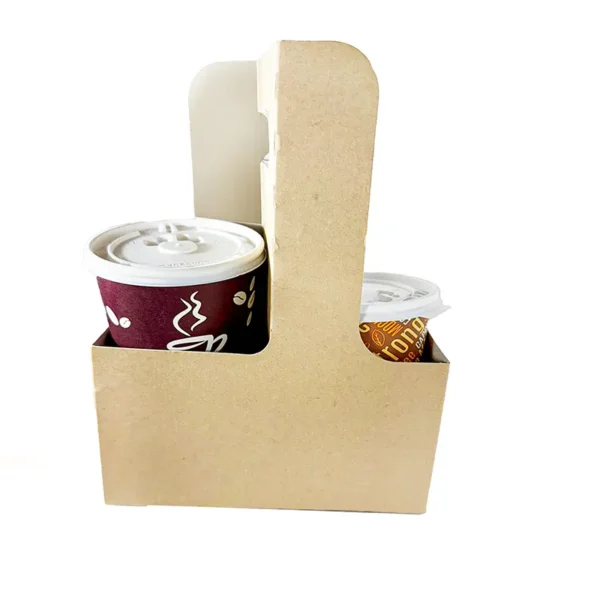 2 Cup Drink Carrier with handle - 250/Case - Image 3