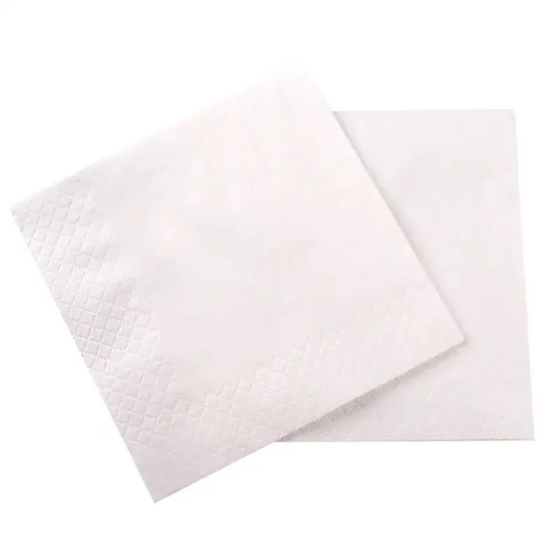 White Beverage Cocktail Napkin