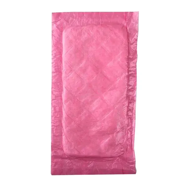Pink 4" x 7" Absorbent Meat, Fish and Poultry Pad 40 Grams - 2500/Case - Image 3