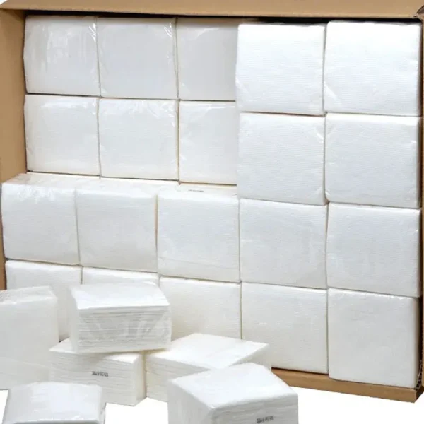 2 Ply White Beverage Cocktail Napkin – 4000/Case - Image 2