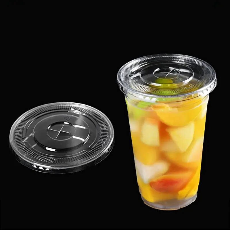 Flat Lid with Straw