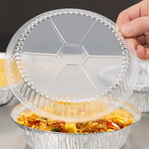 Clear Round Plastic Dome Lid - Image 3