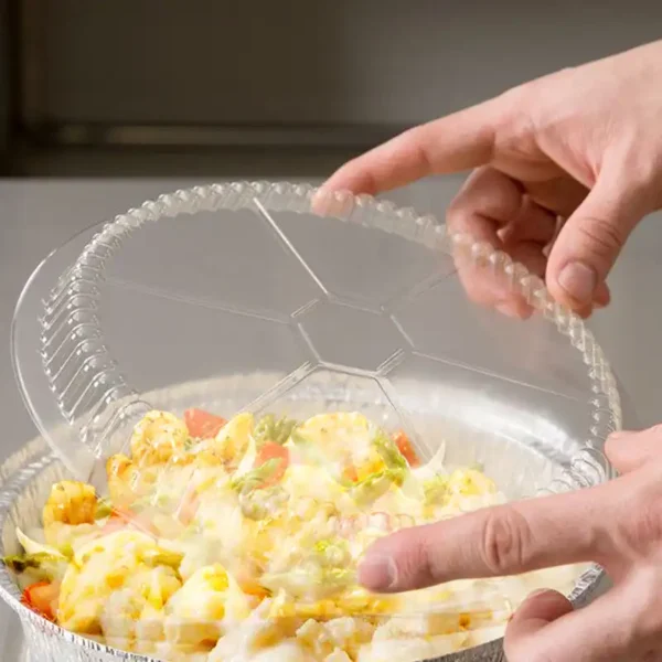 Clear Round Plastic Dome Lid - Image 2
