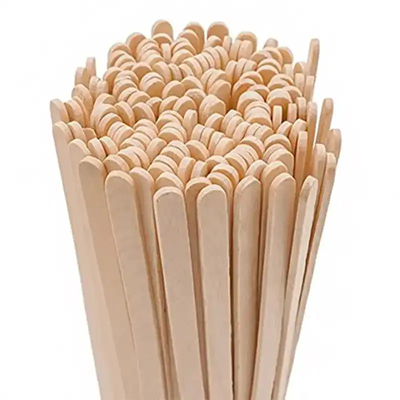 7 .5 Inc wood Unwrapped Coffee Stirrer Sip Straw – 10000/Case