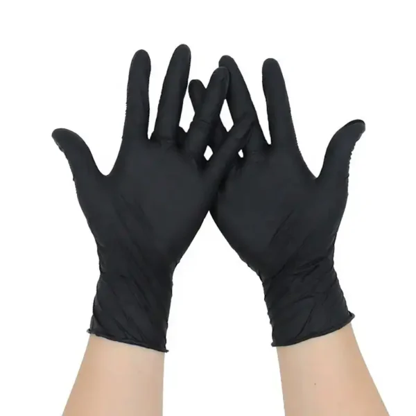 Powder-Free Disposable Nitrile 4 Mil Thick Textured Gloves - 1000/Case - Image 2
