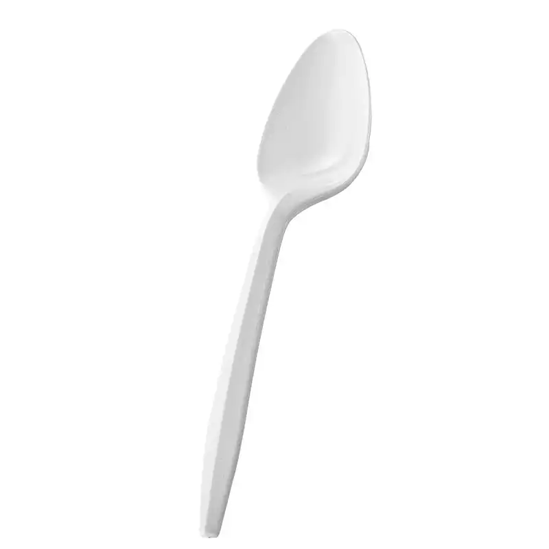 Medium Weight White Polypropylene Plastic Fork/Teaspoon- 1000/Case