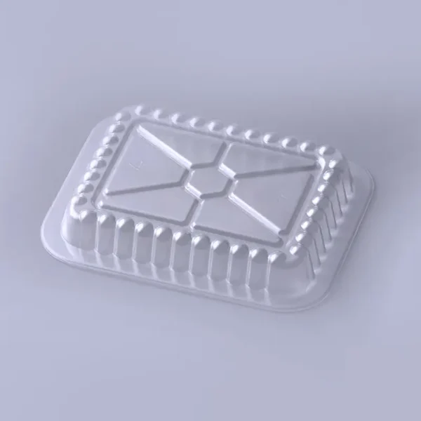 Oblong Clear Plastic Dome Lid for 1 lb. Foil Take-Out Container – 1000Case