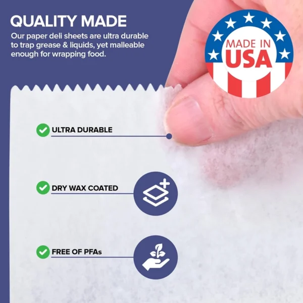 WAX PAPER LOGON JUNIOR 8"X10.75" (12X500CT) - Image 2