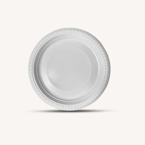 White Ivory Mineral-Filled Polypropylene Plate - Image 4
