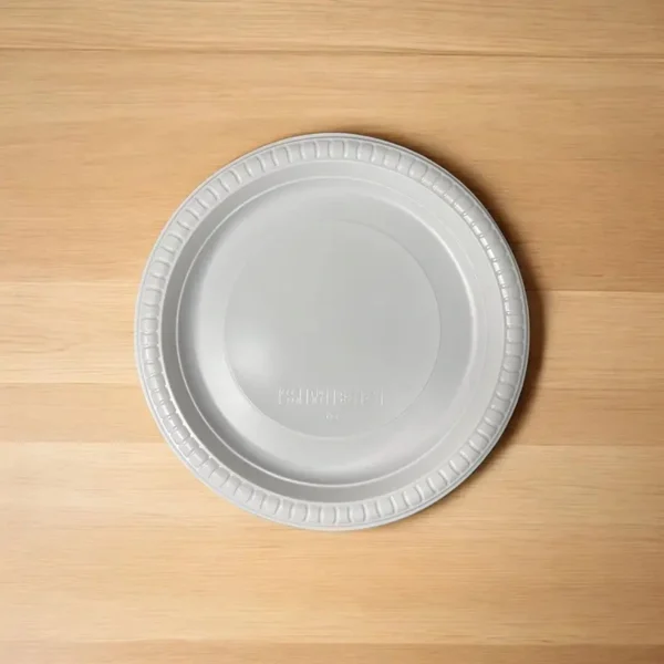 White Ivory Mineral-Filled Polypropylene Plate - Image 2