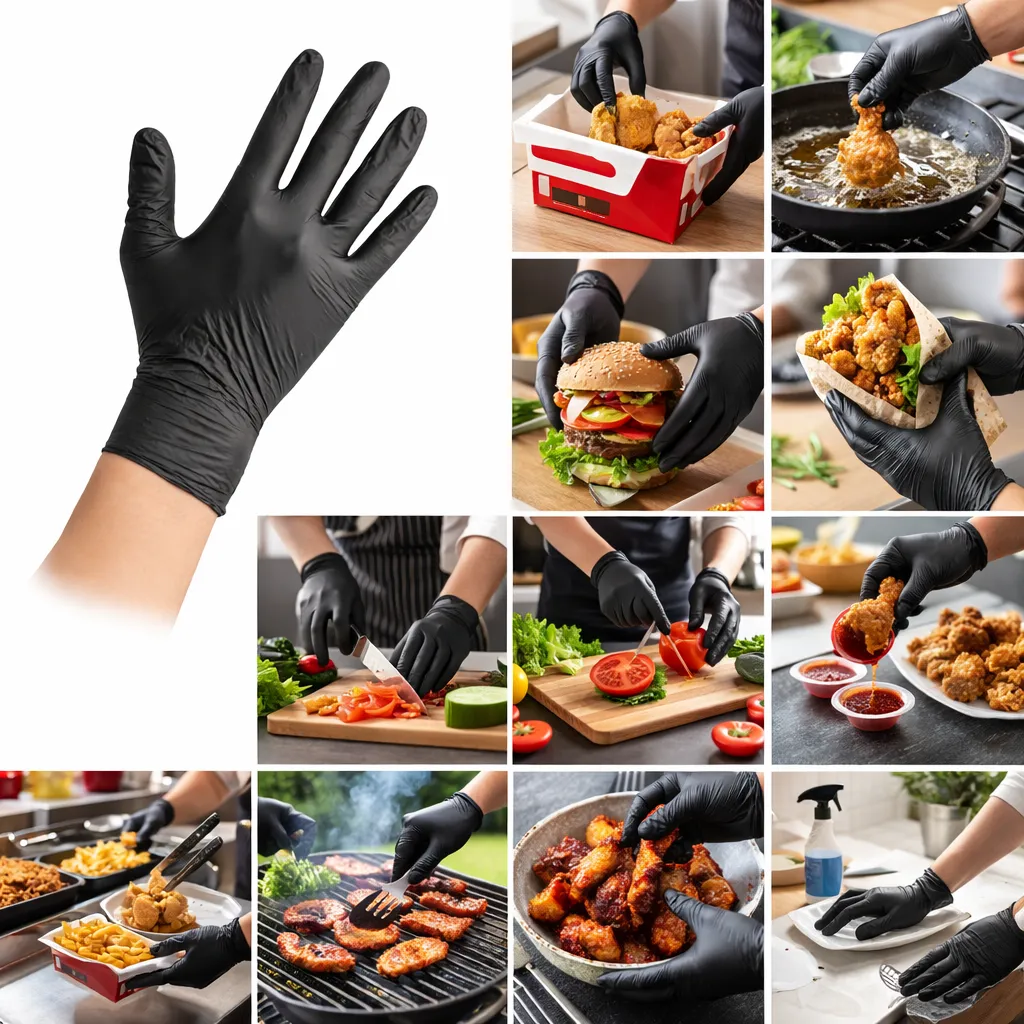 Powder-Free Disposable Nitrile 4 Mil Thick Textured Gloves - 1000/Case - Image 6