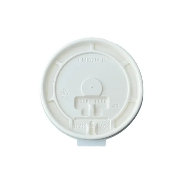 Hot paper cups White Plastic Tab Lid