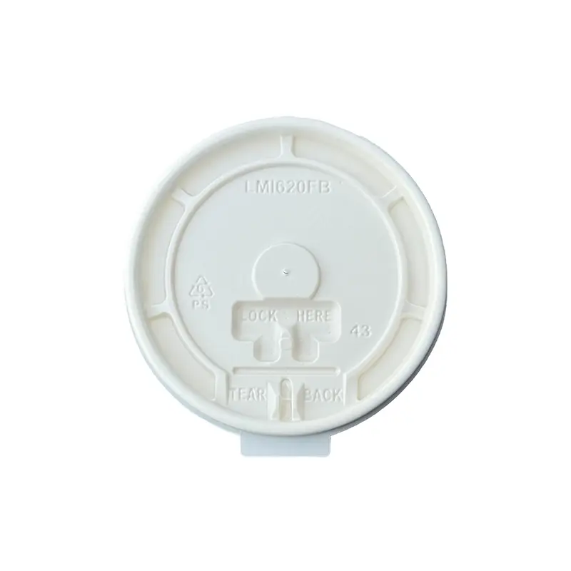 Hot paper cups White Plastic Tab Lid