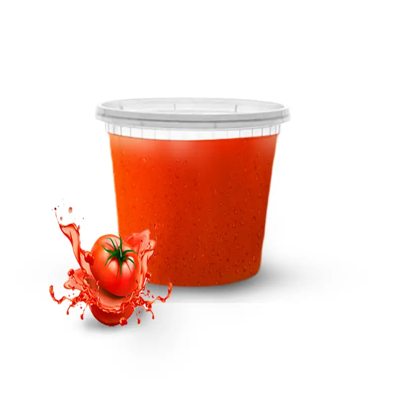 Heavy Duty 16 oz. Microwavable Translucent Plastic Deli Container and Lid Combo Pack – 240/Case - Image 2