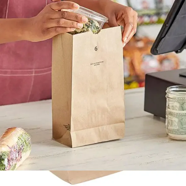 6 lb. Brown Paper Bag – 500/Bundle