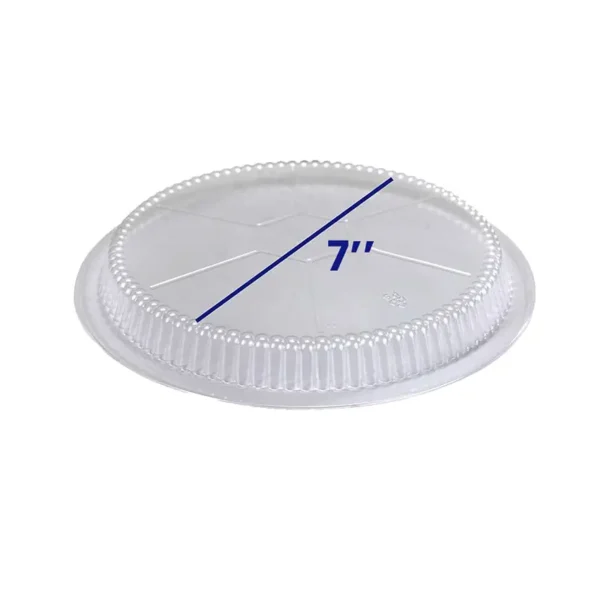 7” Clear Round Plastic Dome Lid – 500/Case