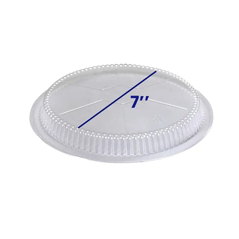 7” Clear Round Plastic Dome Lid – 500/Case