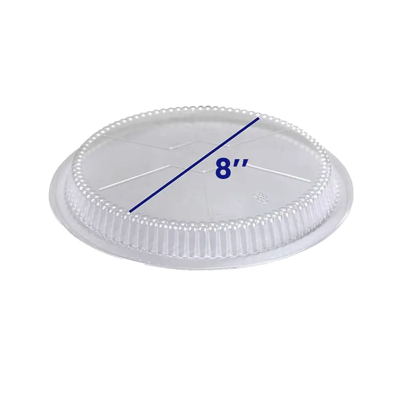 8” Clear Round Plastic Dome Lid – 500/Case