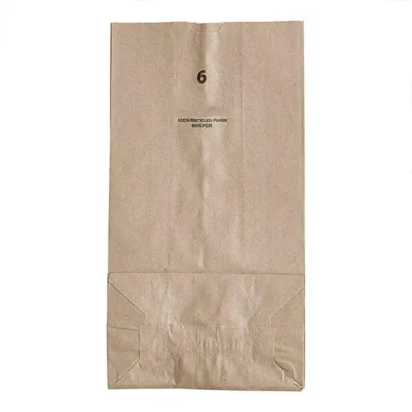 6 lb. Brown Paper Bag – 500/Bundle - Image 2