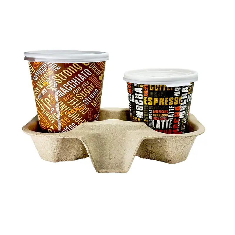 Pulp Fiber 2 Cup Carrier – 300/Case