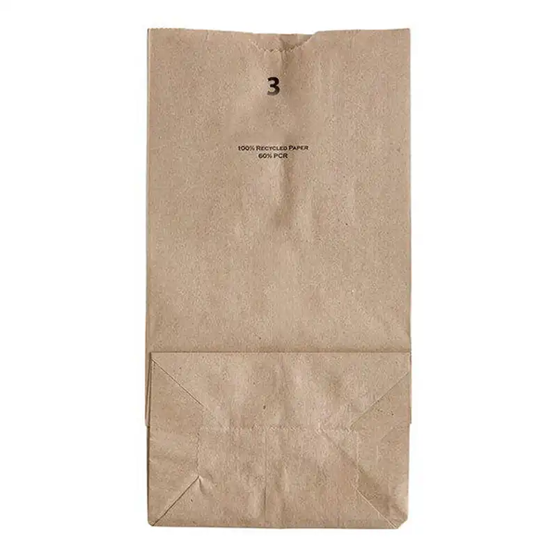 3 lb. Brown Paper Bag – 500/Bundle