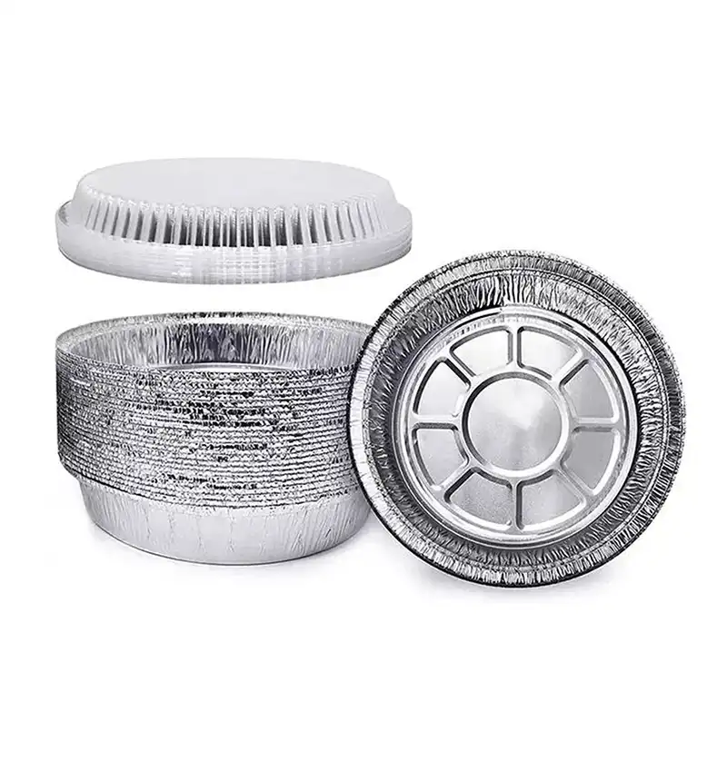 8” Round Heavy Weight Foil Take-Out Pan – 500/Case