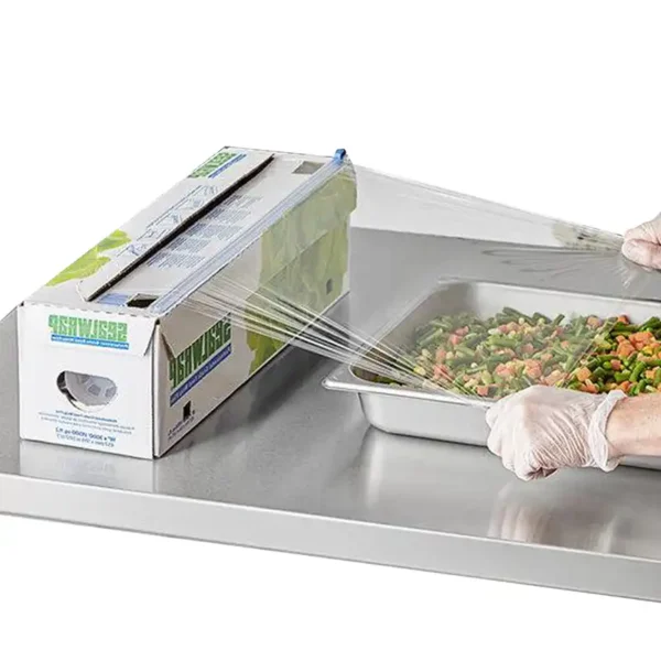 Cling classic 18” x 3000′ Foodservice Film with Serrated Cutter - Image 4