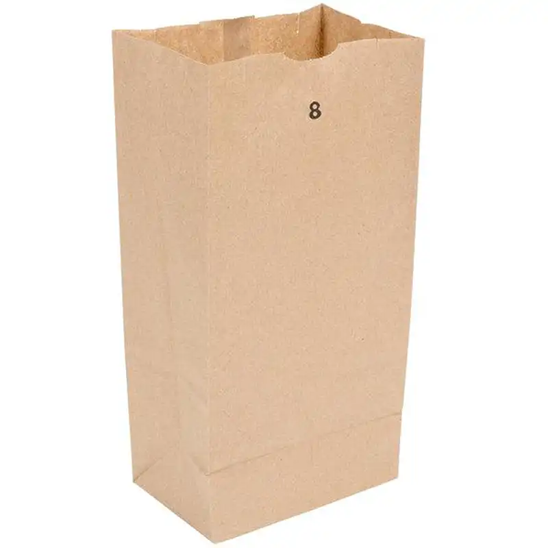 8 lb. Brown Paper Bag – 500/Bundle