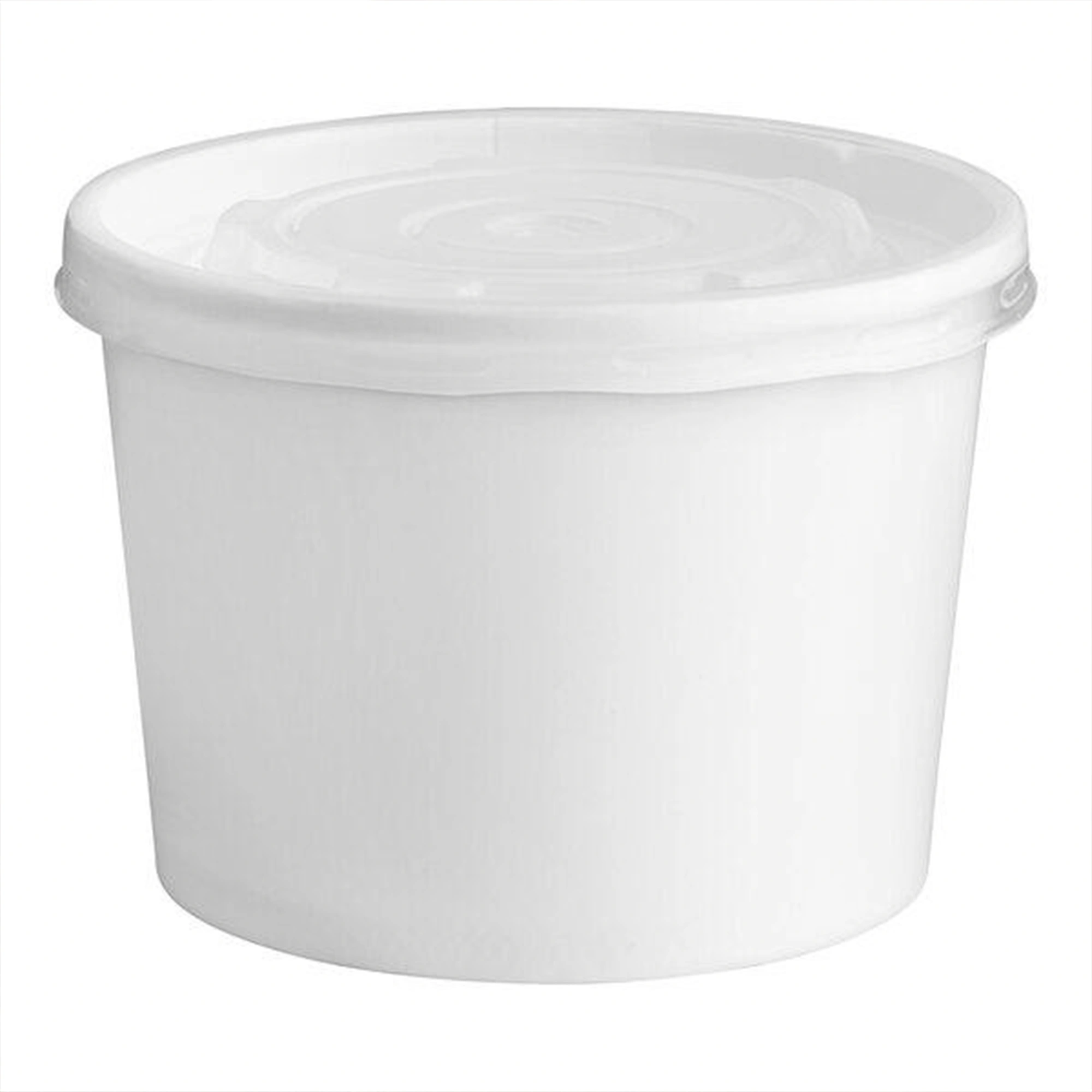 16 oz. White Paper Frozen Yogurt Soup Food Cup ––1000/Case