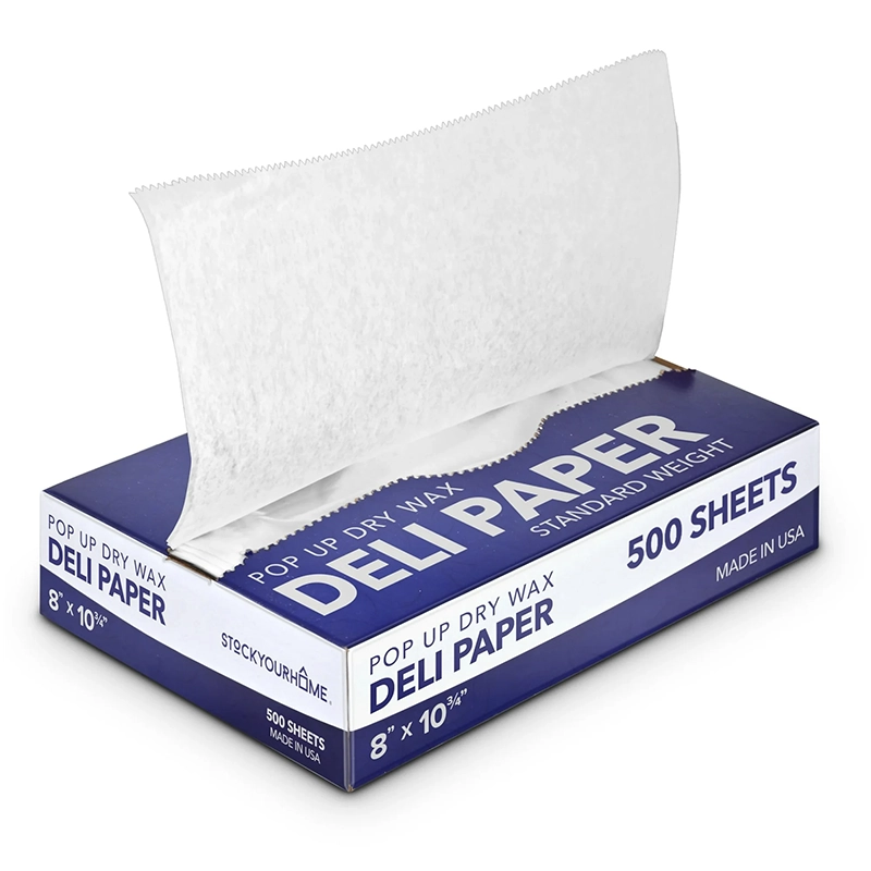 10 3/4″ Length X 8″ Width Interfolded Wax Paper 500/Sheets