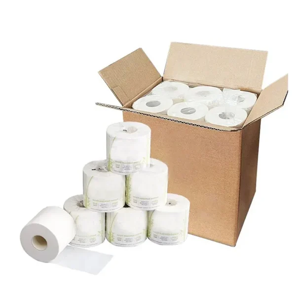 4”x 4” Individually-Wrapped 2-Ply 500 Sheet Toilet Paper Standard Roll – 95/Case - Image 3