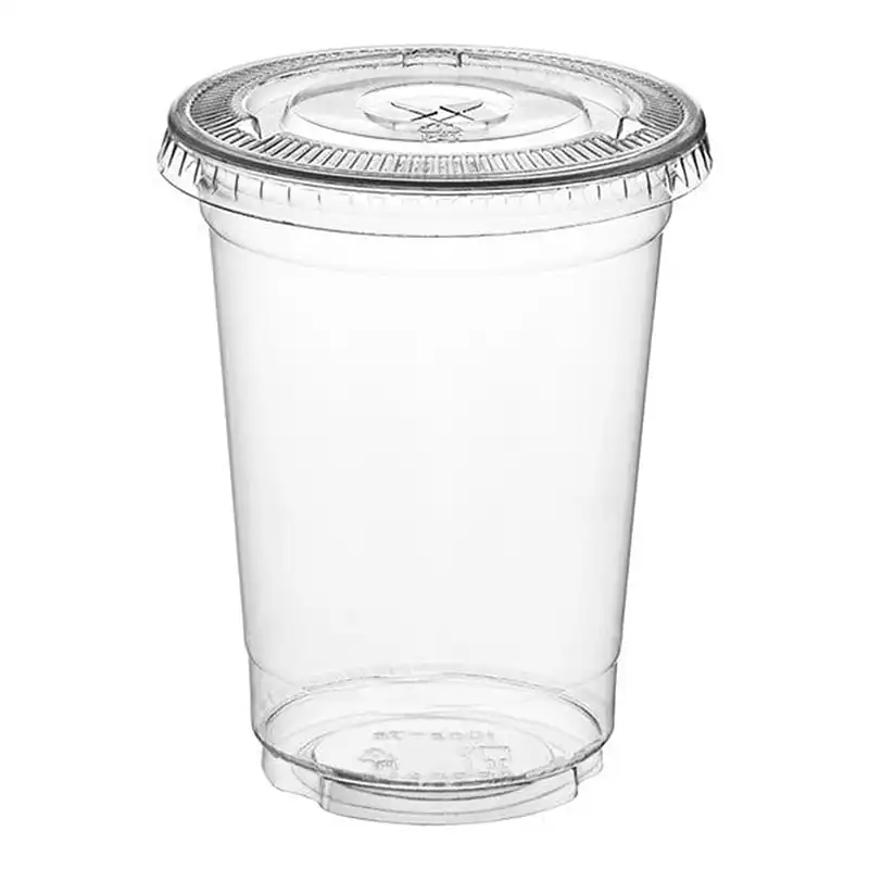 10 oz. Clear PET Plastic Cold Cup - 1000/Case - Image 3