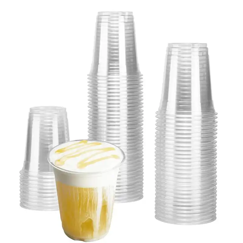 10 oz. Clear PET Plastic Cold Cup - 1000/Case - Image 4