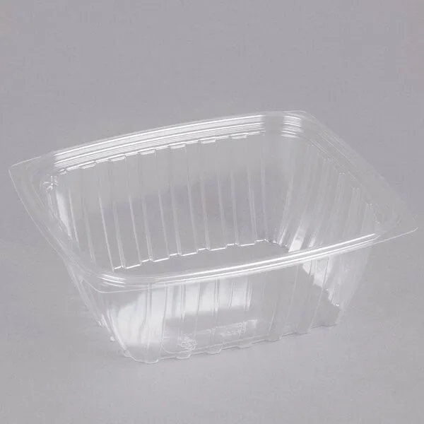 Dart C32DER ClearPac 32 oz. Clear Rectangular Plastic Container - 504/Case - Image 2