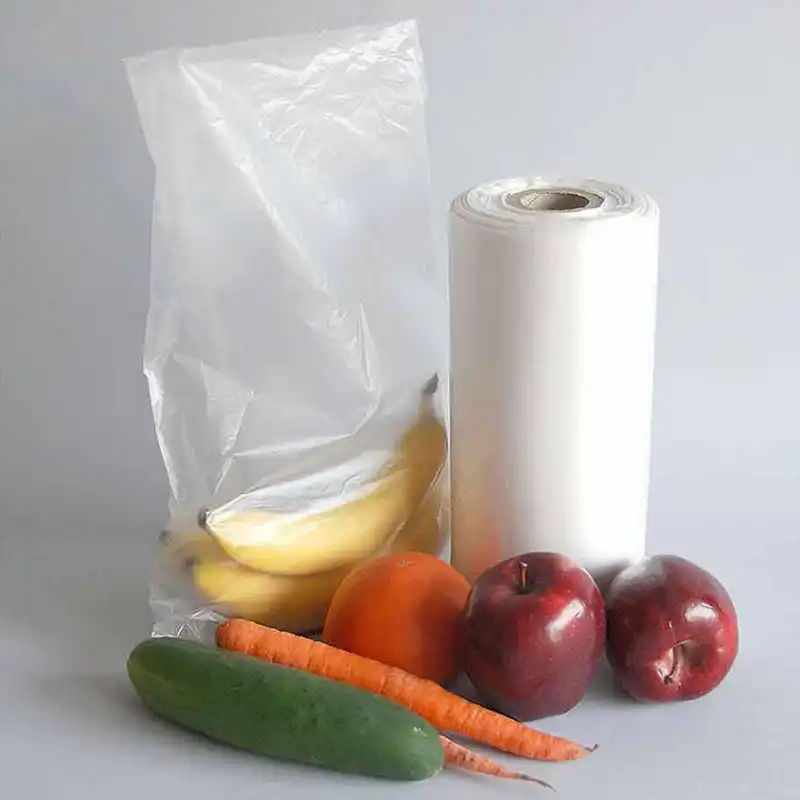 Medco 12” x 20” Plastic Produce Bag on a Roll 4/Case - Image 3