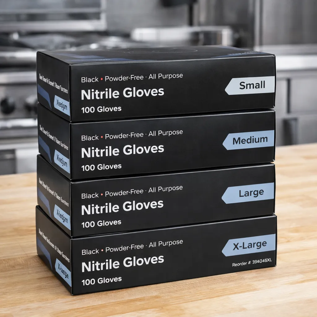 Powder-Free Disposable Nitrile 4 Mil Thick Textured Gloves - 1000/Case - Image 2